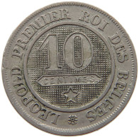 BELGIUM 10 CENTIMES 1862 Leopold I. (1831-1865) DIE ERROR DATE #s067 0865 - 10 Centimes