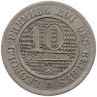 BELGIUM 10 CENTIMES 1863 Leopold I. (1831-1865) #c008 0215 - 10 Centimes