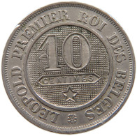 BELGIUM 10 CENTIMES 1862 Leopold I. (1831-1865) #a072 0557 - 10 Cents
