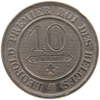 BELGIUM 10 CENTIMES 1862 Leopold I. (1831-1865) #a080 0245 - 10 Centimes