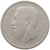 BELGIUM FRANC 1886 Leopold II. 1865-1909 #a033 0437 - 1 Franc