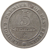 BELGIUM 5 CENTIMES 1862 Leopold I. (1831-1865) #a017 1003 - 5 Cents