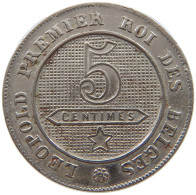 BELGIUM 5 CENTIMES 1862 Leopold I. (1831-1865) #a017 0599 - 5 Centimes