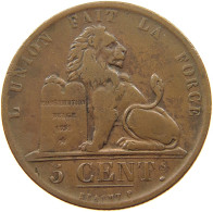 BELGIUM 5 CENTIMES 1853 Leopold I. (1831-1865) #a007 0319 - 5 Centimes