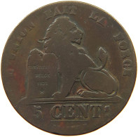 BELGIUM 5 CENTIMES 1841 Leopold I. (1831-1865) #a008 0371 - 5 Centimes