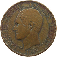 BELGIUM 10 CENTIMES 1853 Leopold I. (1831-1865) #a002 0245 - 10 Cents