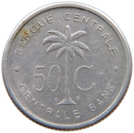 BELGIAN CONGO 50 CENTIMES 1955  #s055 0863 - 1951-1960: Boudewijn I