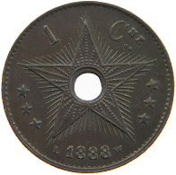 BELGIAN CONGO CENTIME 1888  #t001 0467 - 1910-1934: Albert I.