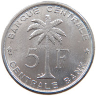 BELGIAN CONGO 5 FRANCS 1956  #s019 0103 - 1951-1960: Baldovino I