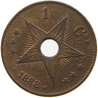 BELGIAN CONGO CENTIME 1888  #a015 0467 - 1885-1909: Leopold II.