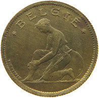 BELGIUM FRANC 1935 FRANC 1935 PATTERN BRONZE Bonnetain RARE #t081 0041 - 1 Frank