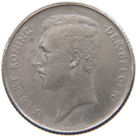 BELGIUM FRANC 1914 Albert I. 1909-1934 #a081 0617 - 1 Franc