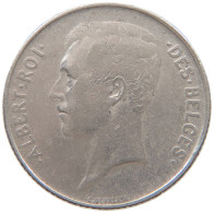 BELGIUM FRANC 1913 Albert I. 1909-1934 #a057 0407 - 1 Frank
