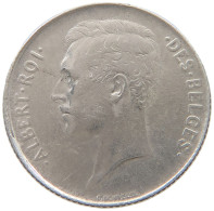 BELGIUM FRANC 1913 Albert I. 1909-1934 #a044 0857 - 1 Franc