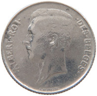 BELGIUM FRANC 1911 Albert I. 1909-1934 #s031 0135 - 1 Franc