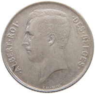 BELGIUM FRANC 1911 Albert I. 1909-1934 #c047 0239 - 1 Franc