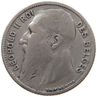 BELGIUM FRANC 1909 Leopold II. 1865-1909 #s012 0113 - 1 Frank