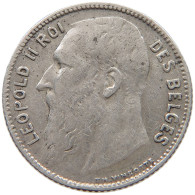 BELGIUM FRANC 1909 Leopold II. 1865-1909 #c017 0641 - 1 Frank