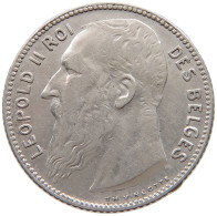 BELGIUM FRANC 1909 Leopold II. 1865-1909 #a081 0589 - 1 Frank