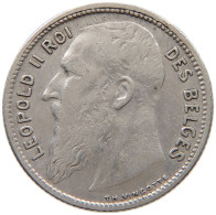 BELGIUM FRANC 1904 Leopold II. 1865-1909 #c009 0421 - 1 Frank