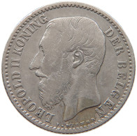 BELGIUM FRANC 1887 Leopold II. 1865-1909 #s027 0281 - 1 Franc