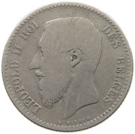 BELGIUM FRANC 1886 Leopold II. 1865-1909 #a069 0121 - 1 Frank