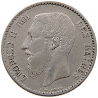 BELGIUM FRANC 1886 Leopold II. 1865-1909 #s027 0283 - 1 Frank
