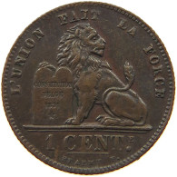 BELGIUM CENTIME 1907 Leopold II. 1865-1909 #c084 0275 - 1 Centime