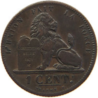 BELGIUM CENTIME 1862 Leopold I. (1831-1865) #s029 0017 - 1 Centime