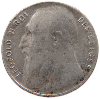 BELGIUM 50 CENTIMES 1901 Leopold II. 1865-1909 #t162 0217 - 50 Cent
