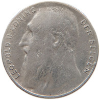 BELGIUM 50 CENTIMES 1901 Leopold II. 1865-1909 #t162 0219 - 50 Cents