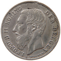 BELGIUM 50 CENTIMES 1886 Leopold II. 1865-1909 #t162 0239 - 50 Cents