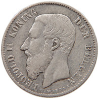 BELGIUM 50 CENTIMES 1886 Leopold II. 1865-1909 #s027 0315 - 50 Cents