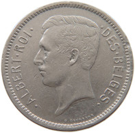 BELGIUM 5 FRANCS 1931 Albert I. 1909-1934 #a060 0605 - 5 Francs & 1 Belga