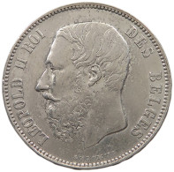 BELGIUM 5 FRANCS 1873  #t155 0097 - 5 Francs