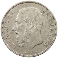 BELGIUM 5 FRANCS 1873  #t109 1001 - 5 Francs