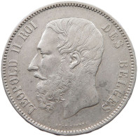 BELGIUM 5 FRANCS 1872  #t005 0119 - 5 Francs