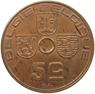 BELGIUM 5 CENTIMES 1939 BELGIUM 5 CENTIMES 1939 COPPER PATTERN VERY RARE #t081 0075 - 5 Centesimi