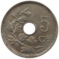 BELGIUM 5 CENTIMES 1925  #t061 0279 - 5 Centimes