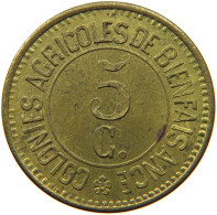 BELGIUM 5 CENTIMES 1886 Hoogstraeten MERXPLAS 1886 #t061 0121 - 5 Cents