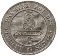 BELGIUM 5 CENTIMES 1861 Leopold I. (1831-1865) #a034 0877 - 5 Cent
