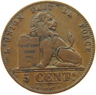 BELGIUM 5 CENTIMES 1856 Leopold I. (1831-1865) #s075 0693 - 5 Cent