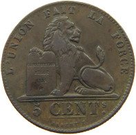 BELGIUM 5 CENTIMES 1856  #t132 0627 - 5 Centimes