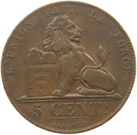 BELGIUM 5 CENTIMES 1856  #t001 0037 - 5 Cent