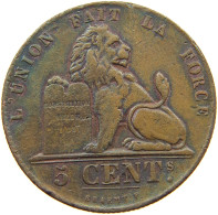 BELGIUM 5 CENTIMES 1856  #t132 0651 - 5 Centimes