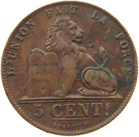 BELGIUM 5 CENTIMES 1856  #t132 0607 - 5 Cent