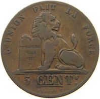 BELGIUM 5 CENTIMES 1851  #t132 0617 - 5 Cent