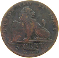 BELGIUM 5 CENTIMES 1850 Leopold I. (1831-1865) #a041 0375 - 5 Centimes