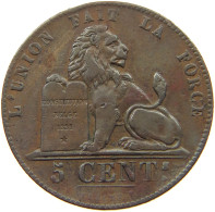 BELGIUM 5 CENTIMES 1851  #t132 0599 - 5 Cent