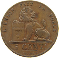 BELGIUM 5 CENTIMES 1850  #t132 0621 - 5 Cents